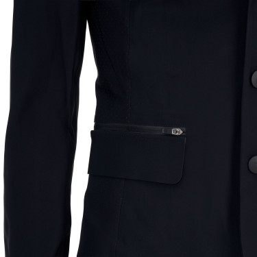 Veste de concours homme Equestro Ridertechnology coutures thermocollées Noir