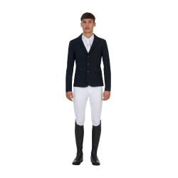 Veste de concours homme Equestro Ridertechnology coutures thermocollées Noir