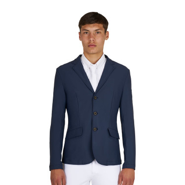 Veste de concours homme Equestro Girasol avec logo en relief Veste de concours homme Equestro Girasol avec logo en relief