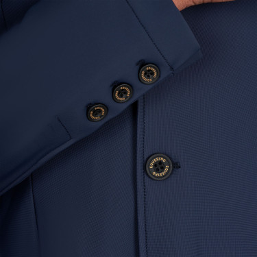 Veste de concours homme Equestro Girasol avec logo en relief Veste de concours homme Equestro Girasol avec logo en relief