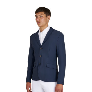 Veste de concours homme Equestro Girasol avec logo en relief Veste de concours homme Equestro Girasol avec logo en relief
