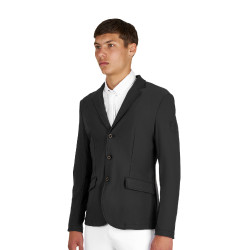 Veste de concours homme Equestro Girasol avec logo en relief