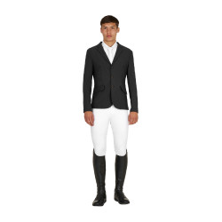 Veste de concours homme Equestro Girasol avec logo en relief