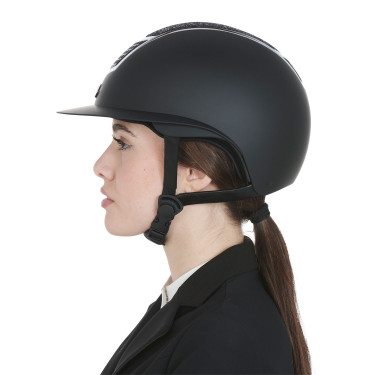 Cap met glitters en brede klep EN 1384-2023 goedgekeurd