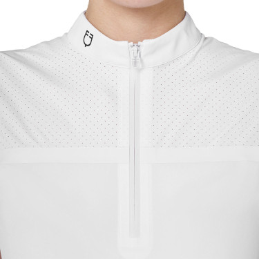 Polo de concours femme Equestro Ridertechnology en tissu perforé Polo de concours femme Equestro Ridertechnology en tissu perforé