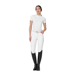 Wedstrijdpolo dames Equestro Ridertechnology geperforeerde stof