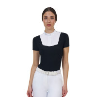 Polo de concours femme Equestro Ridertechnology manches courtes