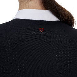 Polo de concours femme Equestro Ridertechnology manches courtes Polo de concours femme Equestro Ridertechnology manches courtes