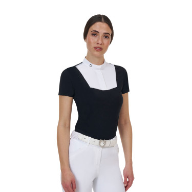 Polo de concours femme Equestro Ridertechnology manches courtes Polo de concours femme Equestro Ridertechnology manches courtes