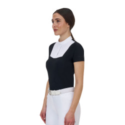 Polo de concours femme Equestro Ridertechnology manches courtes Polo de concours femme Equestro Ridertechnology manches courtes