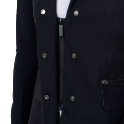 Veste de concours femme Equestro Ridertechnology coutures thermosoudées Noir