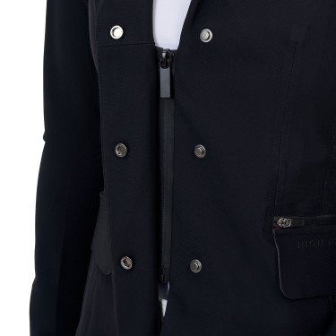 Veste de concours femme Equestro Ridertechnology coutures thermosoudées Noir