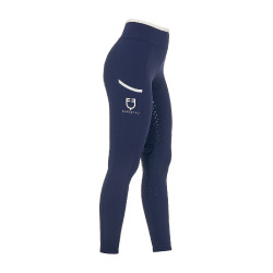 Legging Equestro femme avec décorations perforées