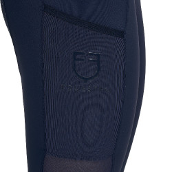 Legging Equestro femme full grip avec inserts perforés Marine blazer Bleu marine