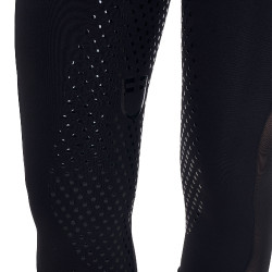 Legging Equestro femme full grip avec inserts perforés Noir Legging Equestro femme full grip avec inserts perforés Noir