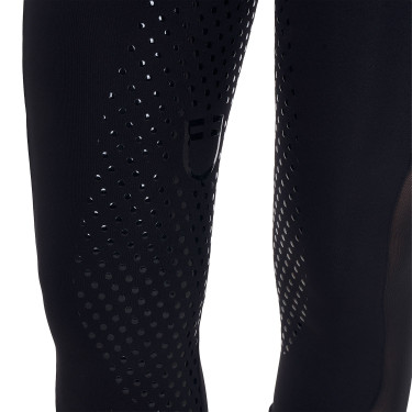 Legging Equestro femme full grip avec inserts perforés Noir Legging Equestro femme full grip avec inserts perforés Noir