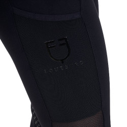 Legging Equestro femme full grip avec inserts perforés Noir Legging Equestro femme full grip avec inserts perforés Noir