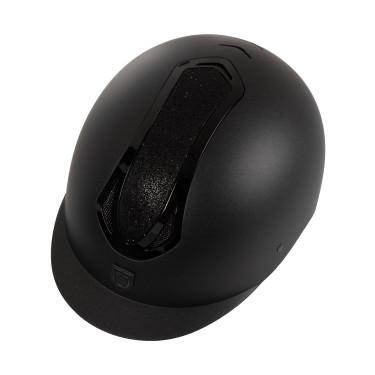Casque femme Equestro Azael Stone Equestro visière étroite homologation EN 1384-2023