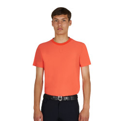 T-shirt d’entraînement Equestro homme en tissu technique micro-perforé