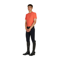Heren trainings-T-shirt van technische stof met microgaatjes