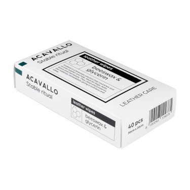 Lingettes pour cuir à la cire d’abeille Acavallo