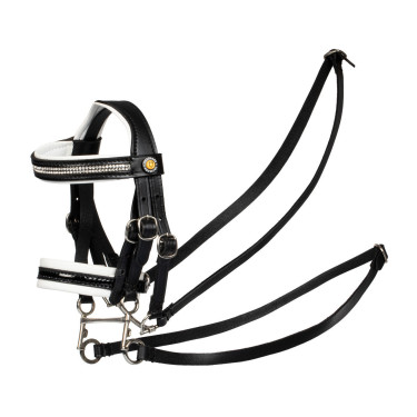 Bride pour cheval jouet Equestro avec rembourrage blanc Rock Sheet