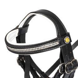 Bride pour cheval jouet Equestro avec rembourrage blanc Rock Sheet