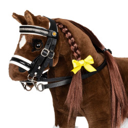 Bride pour cheval jouet Equestro avec rembourrage blanc Rock Sheet