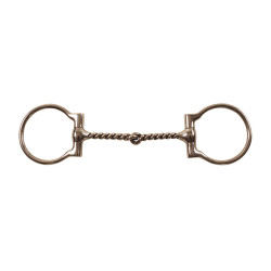 Mors western D Pool's torsadé en inox large Mors western D Pool's torsadé en inox large