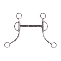 Mors Western Pool's inox avec demi-brisure branches longues