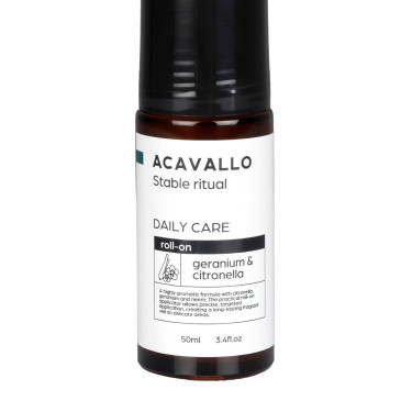 Roll-on Acavallo avec crème au géranium citronnelle et neem pour naseaux