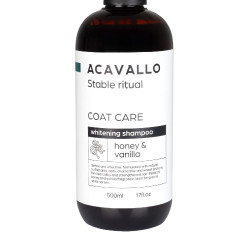 Shampoing Acavallo pour chevaux gris miel et vanille
