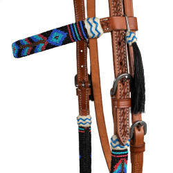 Bridon western Pool's avec décorations navajo