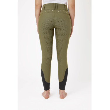 Pantalon Horze taille haute avec cristaux femme