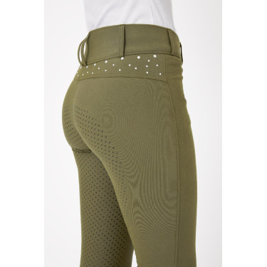 Pantalon Horze taille haute avec cristaux femme