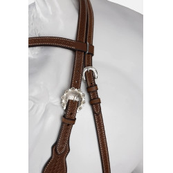 Futurity western hoofdstel type halster geknoopt met conchos
