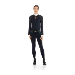Pantalon femme Ego7 Jumping LA ceinture imprimée dentelle