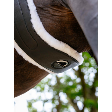 Sangle Hunter avec doublure amovible Merino+ noire LeMieux