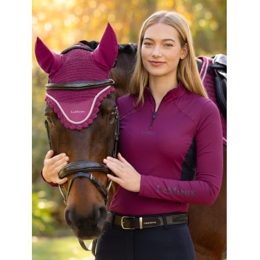 Bonnet anti-mouches LeMieux Esme Blackberry Bordeaux