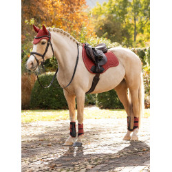 Tapis LeMieux Reflective Suede Mixte GP Square Russet Orange