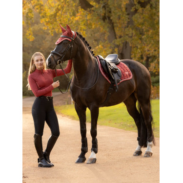 Tapis de selle LeMieux Loire Close Contact Square CSO Russet Orange