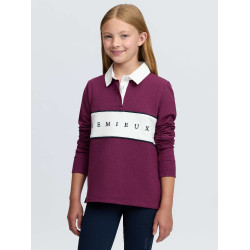Polo de rugby LeMieux Young Rider Riley Blackberry Bordeaux