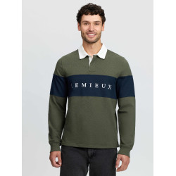 LeMieux heren rugbyshirt Olijfkleurig Groen