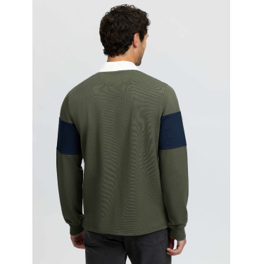 LeMieux heren rugbyshirt Olijfkleurig Groen