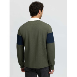 Polo de rugby LeMieux homme Olive Vert