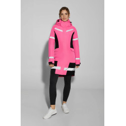 Manteau d’équitation imperméable haute visibilité femme Horze Amaya
