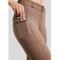 Pantalon d’équitation MOVeronica Golden Quartz Crystaltape avec poches pour téléphone Nougat Brown F/G Montar Pantalon d’équitation MOVeronica Golden Quartz Crystaltape avec poches pour téléphone Nougat Brown F/G Montar