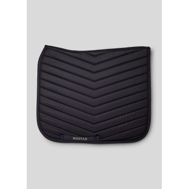 Tapis de dressage Montar avec cristaux gun metal Marine Bleu marine