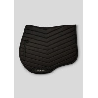 Tapis de saut blanc avec cristaux gunmetal Montar Noir