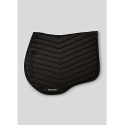 Tapis de saut blanc avec cristaux gunmetal Montar Noir